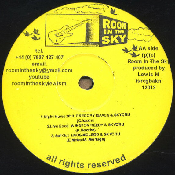【中古】英12” Gregory Isaacs / Winston Reedy Night Nurse 2013 / Live Good / Sell Out / Move Alon MBX075 Room In The Sky /00250