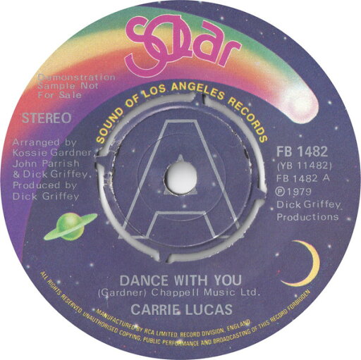 【中古】英7” Carrie Lucas Dance With You FB1482PROMO Solar プロモ /00080 【中古】英7” Carrie Lucas Dance With You FB1482PROMO Solar プロモ /00080