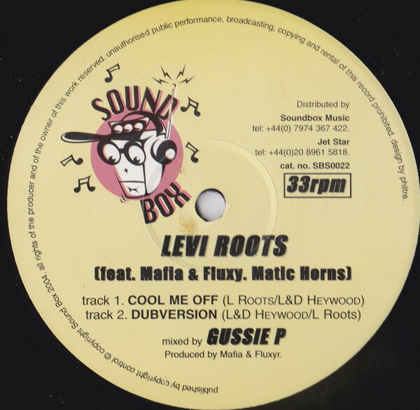 英12” Levi Roots Cool Me Off / Push Push SBS0022 Sound Box /00250