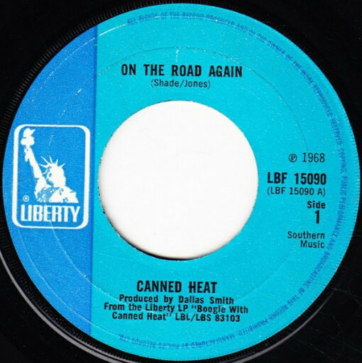 【中古】英7” Canned Heat On The Road Again LBF15090 Liberty /00080 【中古】英7” Canned Heat On The Road Again LBF15090 Liberty /00080