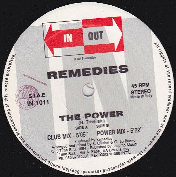 【中古】伊12” Remedies The Power IN1011 In Out /00250