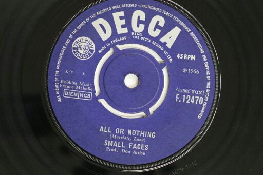 【中古】英7” Small Faces All Or Nothing / Hey Girl F12470 DECCA /00080 【中古】英7” Small Faces All Or Nothing / Hey Girl F12470 DECCA /00080
