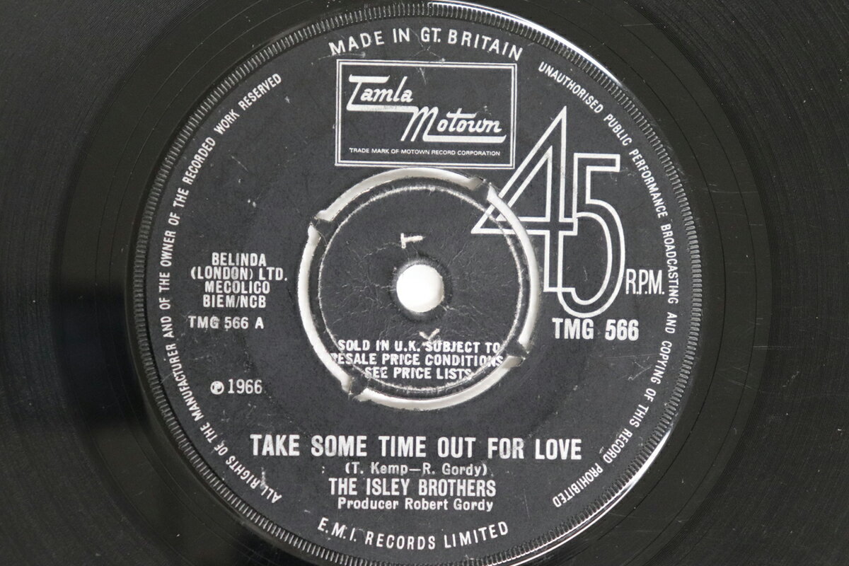 【中古】英7” Isley Brothers Take Some Time Out For Love / Who Could Ever Doubt TMG566 TAMLA MOTOWN /00080