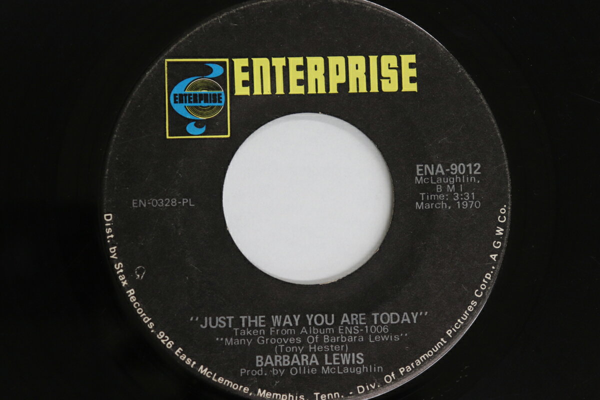 【中古】米7” Barbara Lewis Just The Way You Are Today / You Made Me A Woman ENA9012 ENTERPRISE /00080