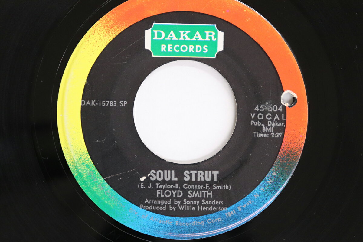【中古】米7” Floyd Smith Soul Strut / Getting Nowhere Fast 45604 DAKAR RECORDS /00080