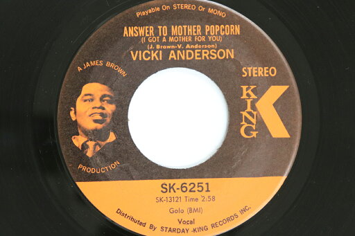 【中古】米7” Vicki Anderson Answer To Mother Popcorn (I Got A Mother For You) / SK6251 KING RECORDS CUSTOM /00080 【中古】米7” Vicki Anderson Answer To Mother Popcorn (I Got A Mother For You) / SK6251 KING RECORDS CUSTOM /00080