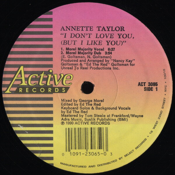LP Annette Taylor I Dont Love You, ACT3065 Active Records /00250