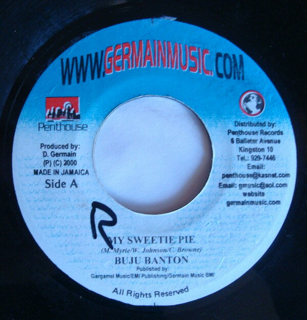 【中古】ジャマイカ7” Buju Banton My Sweetie Pie NONE Germain Music /00080