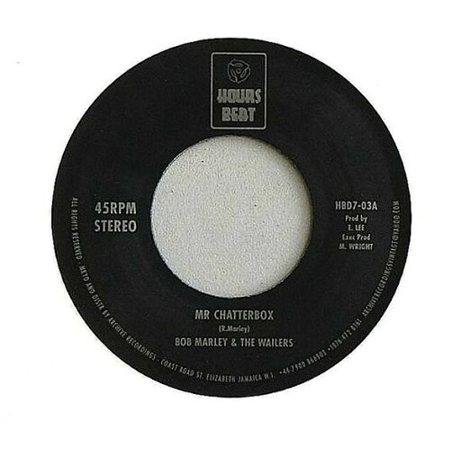 【中古】ジャマイカ7” Bob Marley & The Wailers Mr Chatterbox HBD703 Hours Beat /00080 【中古】ジャマイカ7” Bob Marley & The Wailers Mr Chatterbox HBD703 Hours Beat /00080