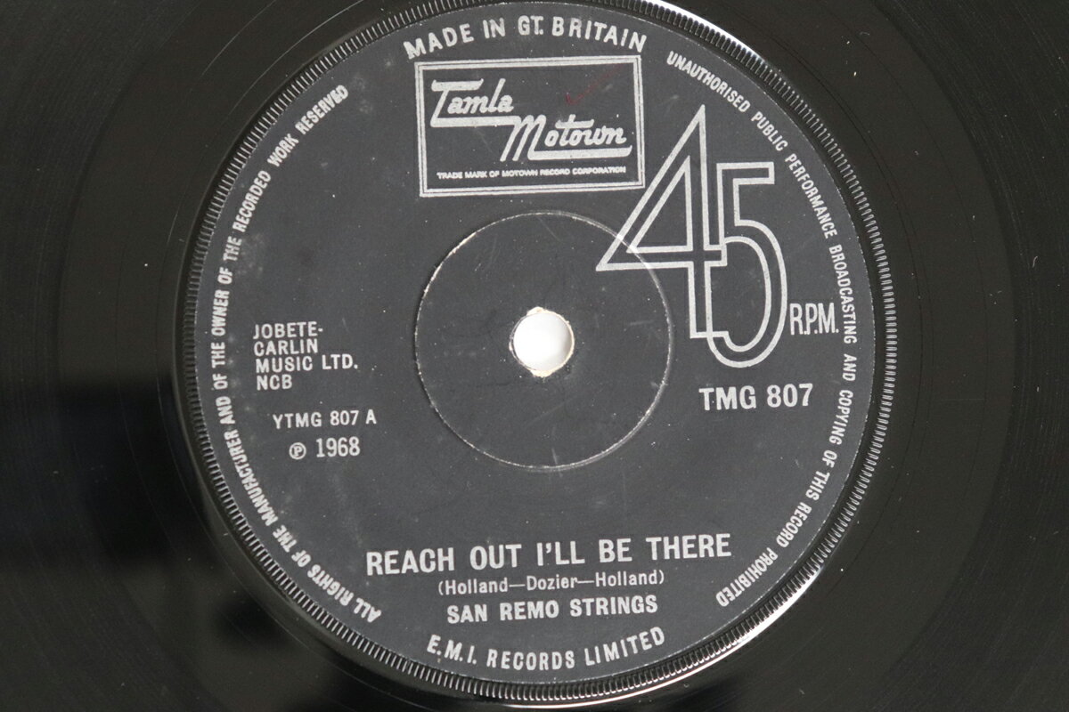 【中古】英7” San Remo Strings Reach Out Ill Be There TMG807 TAMLA MOTOWN US /00080