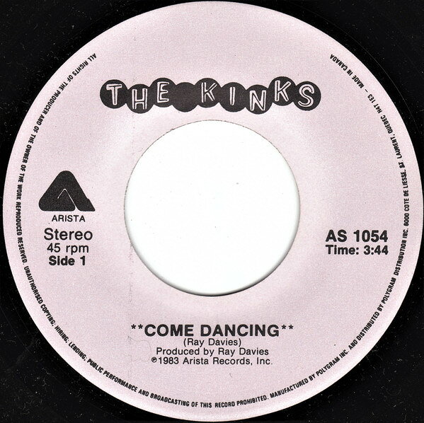 【中古】加7” Kinks Come Dancing AS1054 ARISTA /00080