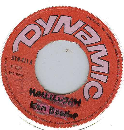 英7” Ken Boothe Hallelujah DYN411 Dynamic Sounds /00080