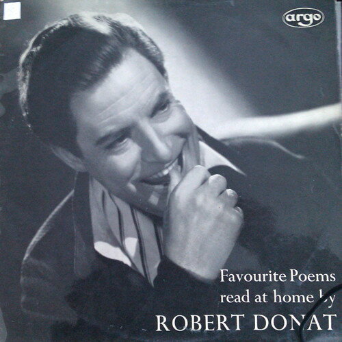 【中古】英LP Robert Donat Favourite Poems Read At Home By Robert Donat RG192 Argo /00260