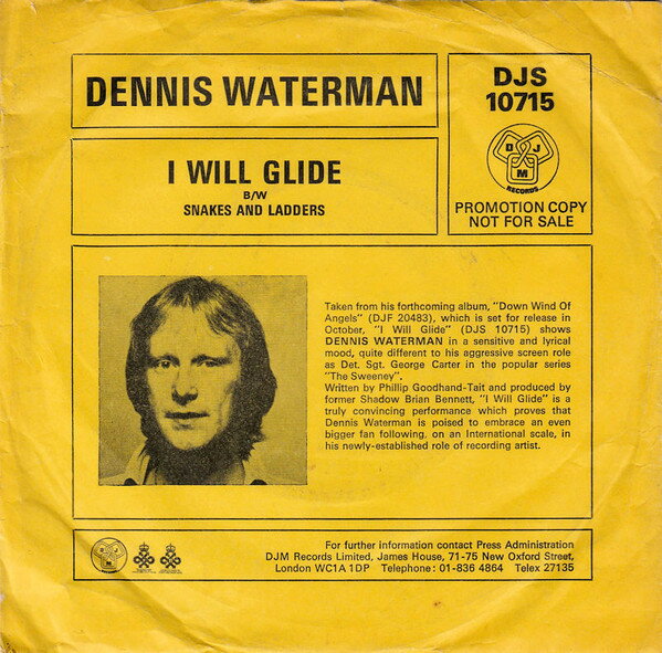 【中古】英7” Dennis Waterman I Will Glide DJS10715PROMO DJM Records プロモ /00080