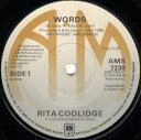 【中古】英7” Rita Coolidge Words AMS7330 A&M Records /00080