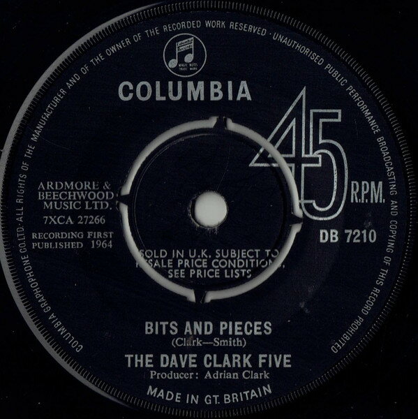 【中古】英7” Dave Clark Five Bits And Pieces DB7210 Columbia /00080