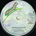 【中古】英7” David Gates Never Let Her Go K12318 Elektra /00080