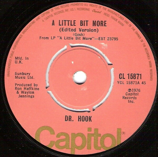 š۱7 Dr. Hook A Little Bit More (Edited Version) CL15871 Capitol Records /00080