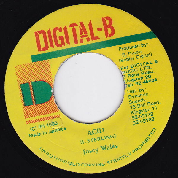 【中古】ジャマイカ7” Josey Wales Acid NONE Digital-B /00080