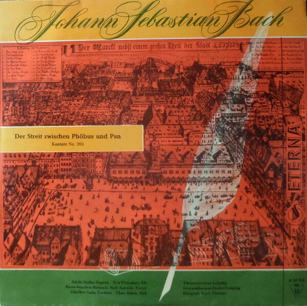 【中古】東ドイツLP Kurt Thomas Bach, Der Streit Zwischen Phobus Und Pan (Kantate N 820163 ETERNA..