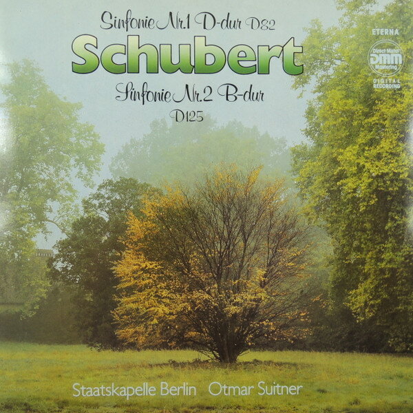 【中古】東ドイツLP Schubert, Staatskapelle Berlin Sinfonie Nr. 1 D-dur D 82 / Sinfonie Nr. 2 B-dur D 725046 ETERNA /00260