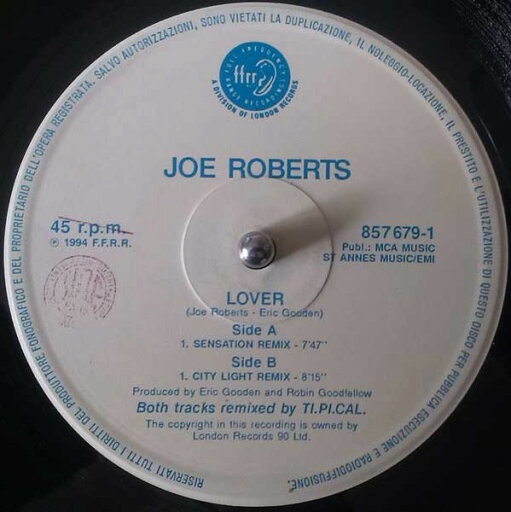 【中古】伊12” Joe Roberts Lover 8576791 FFRR /00250 【中古】伊12” Joe Roberts Lover 8576791 FFRR /00250