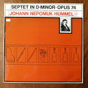 【中古】英LP Johann Nepomuk Hummel - The Ne Septet In D-Minor - Opus 74 ORYX1810 ORYX...