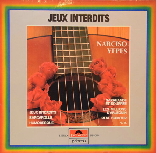 【中古】ベルギーLP Narciso Yepes Jeux Interdits 2485099 Polydor /00260 【中古】ベルギーLP Narciso Yepes Jeux Interdits 2485099 Polydor /00260