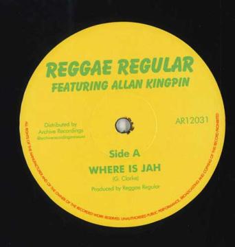 【新品】英12” Reggae Regular, Allan Kingpin Where Is Jah / Black Star Liner AR12031 Archive UK /00048