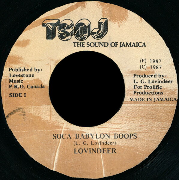 【中古】ジャマイカ7” Lloyd Lovindeer Soca Babylon Boops NONE TSOJ /00080
