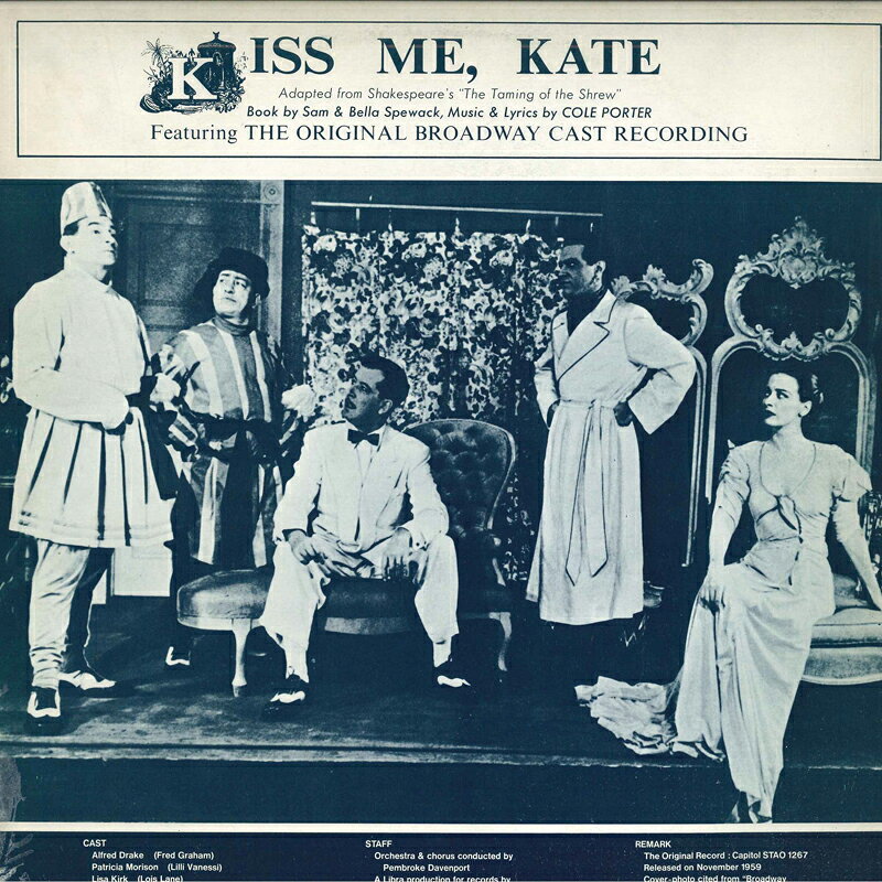 【中古】LP Original Broadway Cast Recordi Kiss Me, Kate MFPLC83903 WAVE /00260
