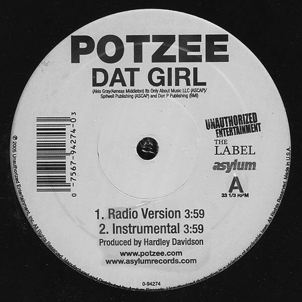 【中古】米12” Potzee Dat Girl 094274 Asylum Records /00250