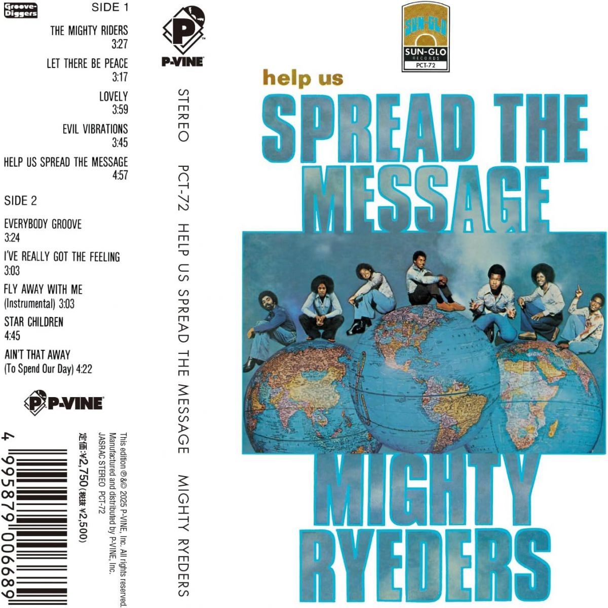 【新品】Cassette マイティ・ライダース ヘルプ・アス・スプレッド・ザ・メッセージ PCT72 P-VINE RECO..