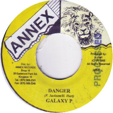 【中古】ジャマイカ7” Galaxy P Danger NONE Annex /00080