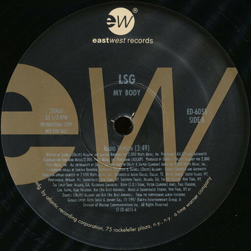 【中古】米12” LSG My Body ED6055 EastWest Records Ame /00250 【中古】米12” LSG My Body ED6055 EastWest Records Ame /00250