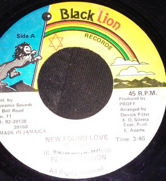 【中古】ジャマイカ7” Peter Gorgon New Found Love NONE Black Lion Records /00080