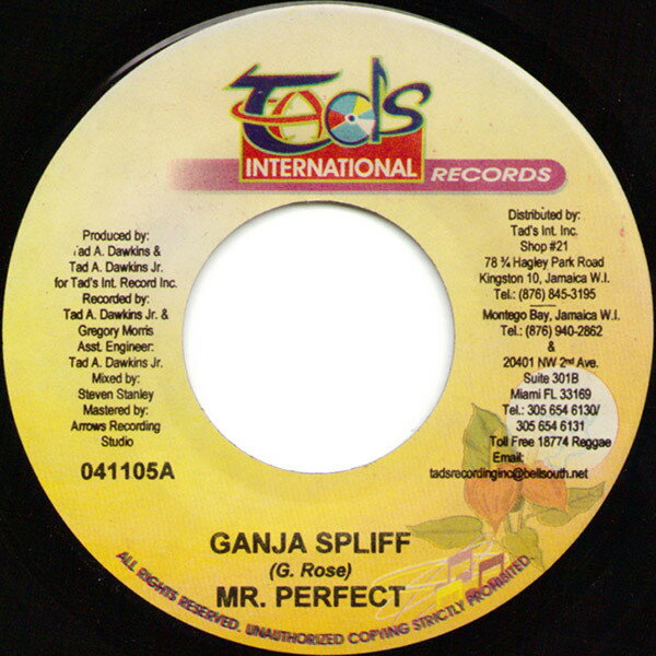 【中古】ジャマイカ7” Perfect Ganja Spliff 041105 Tads International /00080