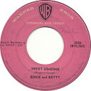 【中古】米7” Eddie & Betty Sweet Someone 5054 Warner Bros. Records /00080