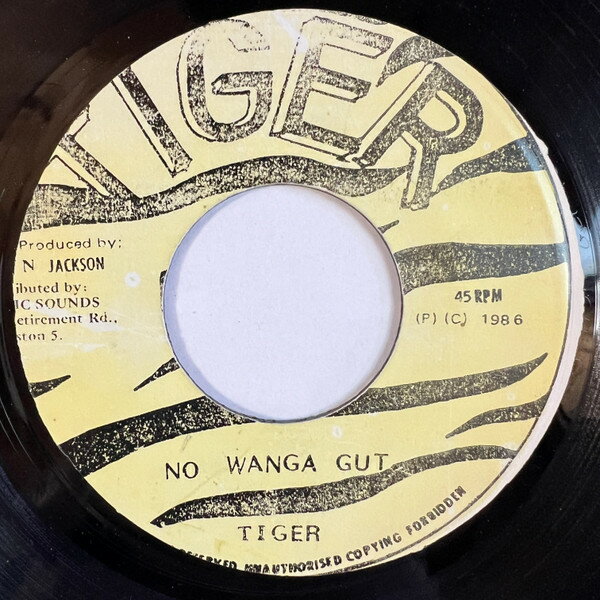 【中古】ジャマイカ7” Tiger No Wanga Gut NONE Tiger /00080