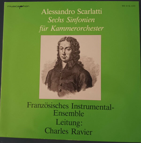 【中古】独LP Christian Larde, Alain Marion, A. Scarlatti, Sechs Sinfonien Fur Kammerorchester BM30SL4209 Barenreiter-Musicaph /00260