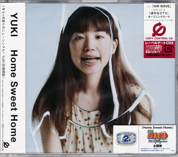 CD YUKI Home　Sweet　Home （レーベルゲートCD2 ESCL2583 Sony Music Labels /00110