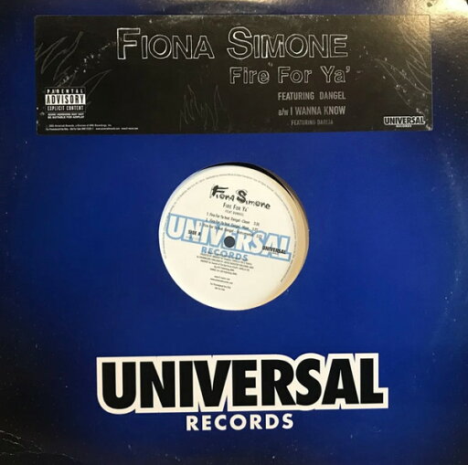 【中古】米12” Fiona Simone Fire For Ya! UNIR212221 Universal Records /00250 【中古】米12” Fiona Simone Fire For Ya! UNIR212221 Universal Records /00250