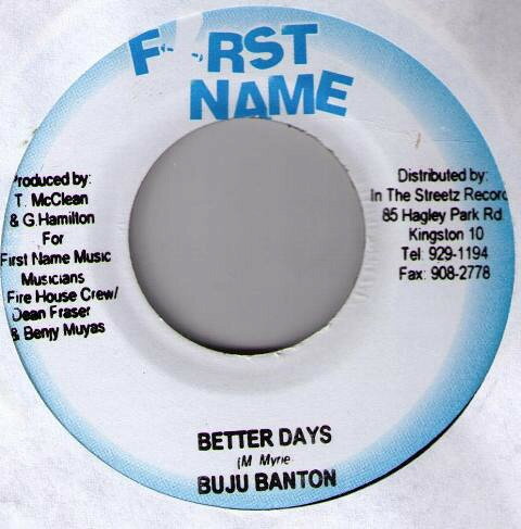 ジャマイカ7” Buju Banton Better Days NONE First Name Music /00080