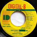【中古】ジャマイカ7” Admiral Tibet She Dont Love Me NONE Digital-B /00080(2)