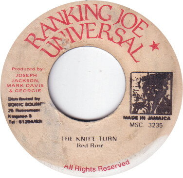 【中古】ジャマイカ7” Anthony Red Rose The Knife Turn MSC3235 Ranking Joe Universa /00080