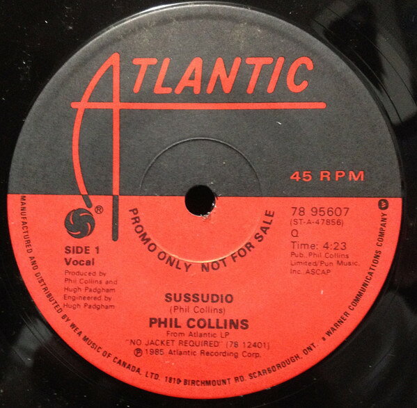 【中古】加7” Phil Collins Sussudio 7895607 Atlantic /00080