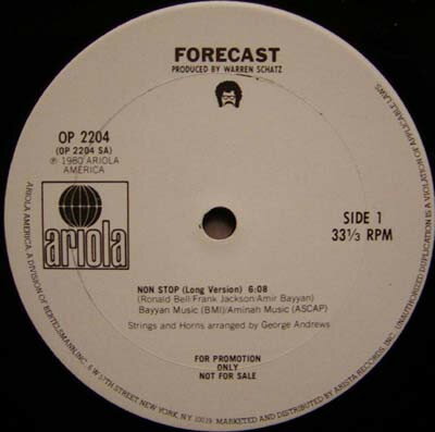 【中古】米LP Forecast Non Stop OP2204 Ariola Records Ameri /00260