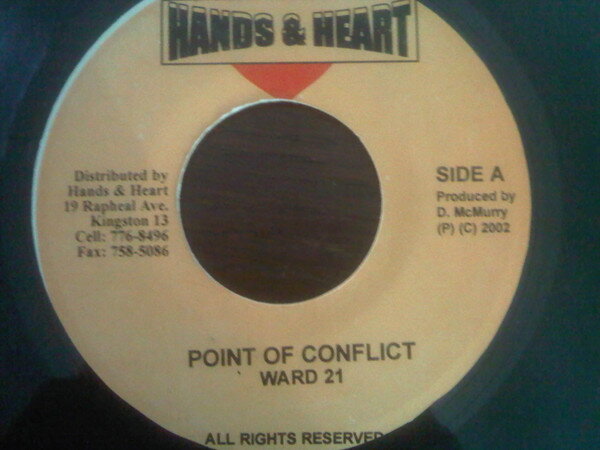 【中古】ジャマイカ7” Ward 21 Point Of Conflict NONE Hands & Heart /00080
