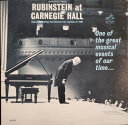 【中古】米LP Arthur Rubinstein Highlights From Rubinstein At Carnegie Hall LM2605 RCA...