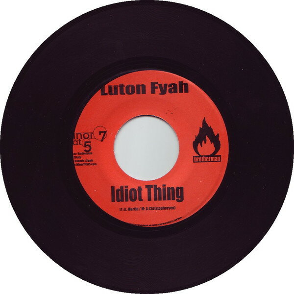 【中古】西7” Lutan Fyah / Turbulence Idiot Thing / Too Much Killin NONE Minor 7 Flat 5 /00080